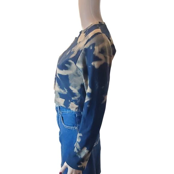 Manners London Size L US 14 Leki Crop Top in Acid Wash FITTED Stretch - Picture 4 of 10